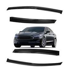 Jdm Mugen Style Window Visors Vent Rain Guards Deflector For 2013-20 Ford Fusion