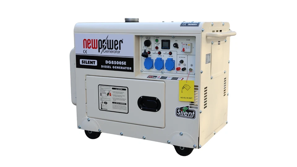 Stromerzeuger DG8500 3x230V 6,5kw 6500W Diesel E-Start AVR Stromaggregat - Bild 4 von 4