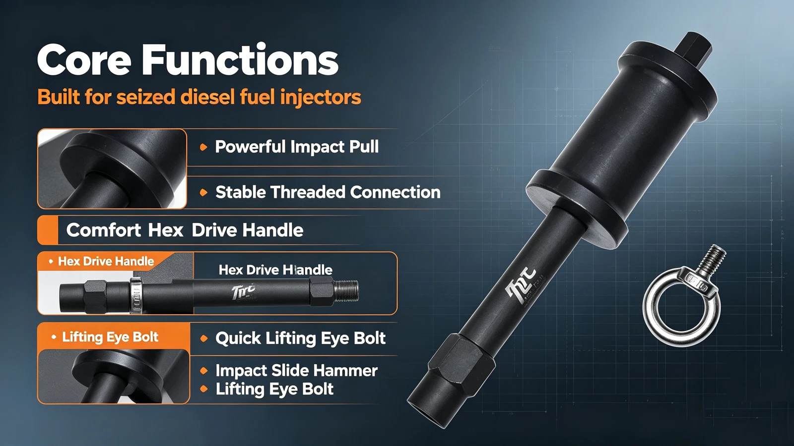For Land Rover Jaguar Diesel 3.0T Displacement Engine Injector Removal Tool USA - Picture 11 of 13