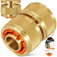 Schlauchverbinder Schlauchkupplung 3/4 Reparator Anschluss SchlauchstüCk Messing