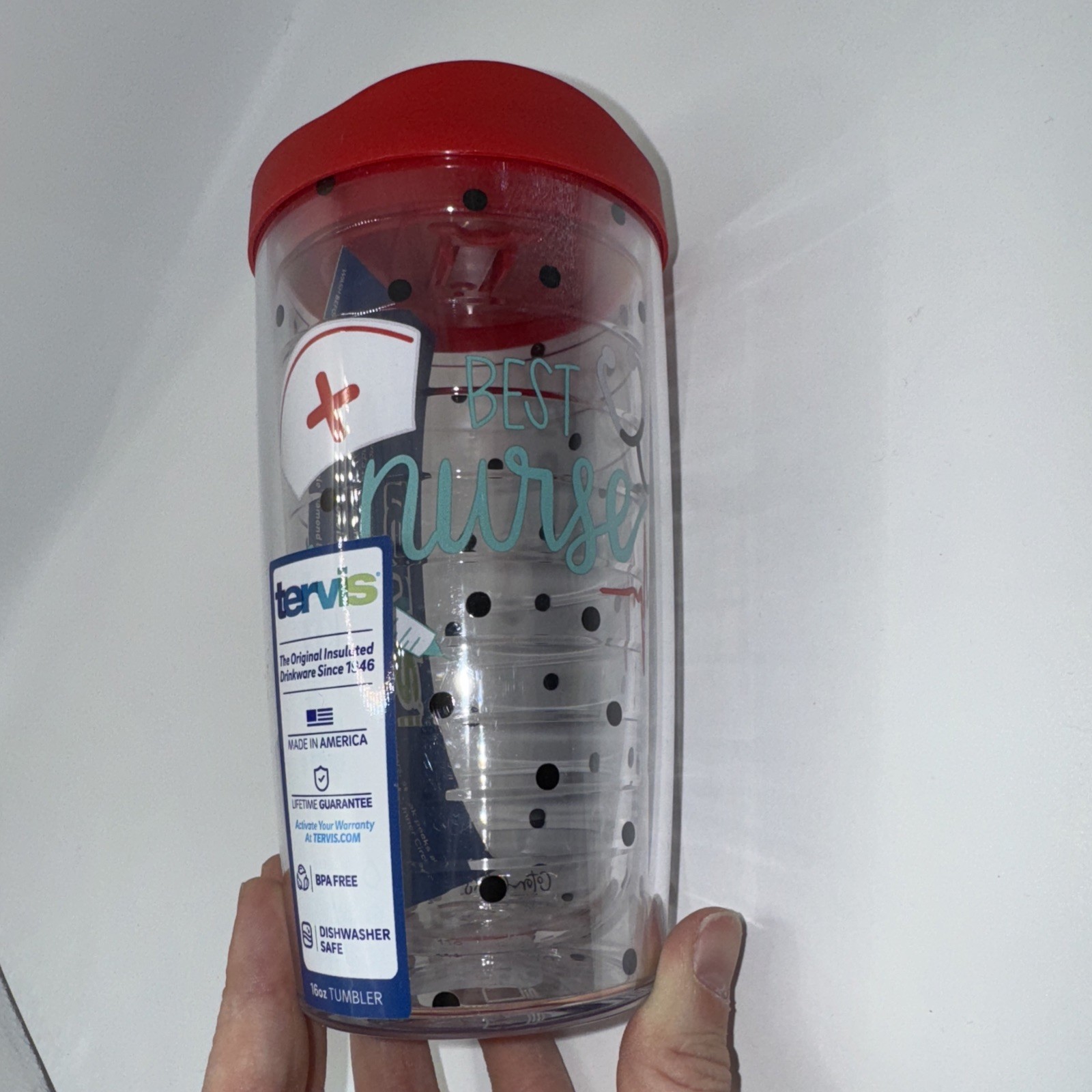 Tervis Brand Tumbler - Best Nurse With Hat, Shot, Stethoscop