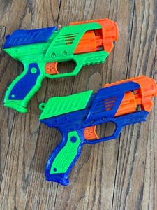 2-Pack Dart Zone BF-2 BLITZFIRE-X2 Dart Quickshot Blasters Six-Shot Toy Guns