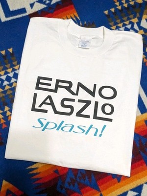 VTG 90s USA Made Erno Laszlo Splash Skincare Facial Products Promo T-Shirt XL