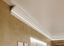 LED Stuckleiste Deckenleiste XPS mit Alu Profil 3m-18m Modern RAY Decor