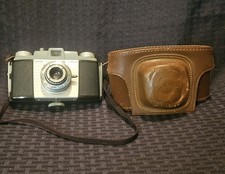 Vintage Kodak Pony 135 Camera Model B 51mm With Leather Case Untested.