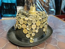 Steampunk Zylinder Unikate aus Werkstatt Hut Zahnräder Kostüm Cosplay Deko