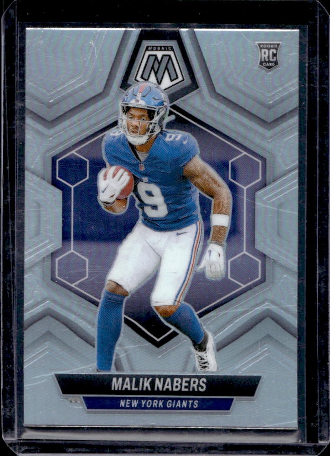 2024 Mosaic Malik Nabers RC Silver Prizm Rookie #306 Giants