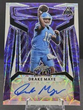 2023 Leaf Metal Drake Maye Blue Scope Auto /4
