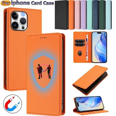 Flip Case Magnetic Wallet Cover For iPhone 17 16 Pro 15 14 Plus 13 11 Pro Max 8
