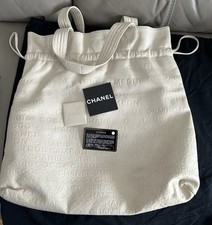 Chanel Cream Leather Coco Rue Cambon Tote Bag