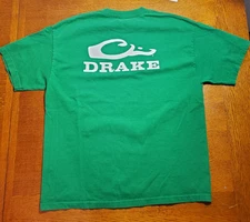 Drake Fishing Mens sz XL Green Short Sleeve T Shirt