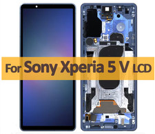 Original OLED Display LCD Screen Touch Digitizer with Frame For Sony Xperia 5 V