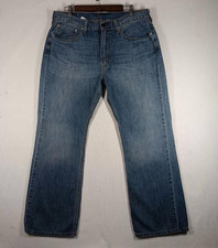Pantalones de mezclilla Levis 527 para hombre 36x30 azul ajustados corte bota sin agua W36 L30