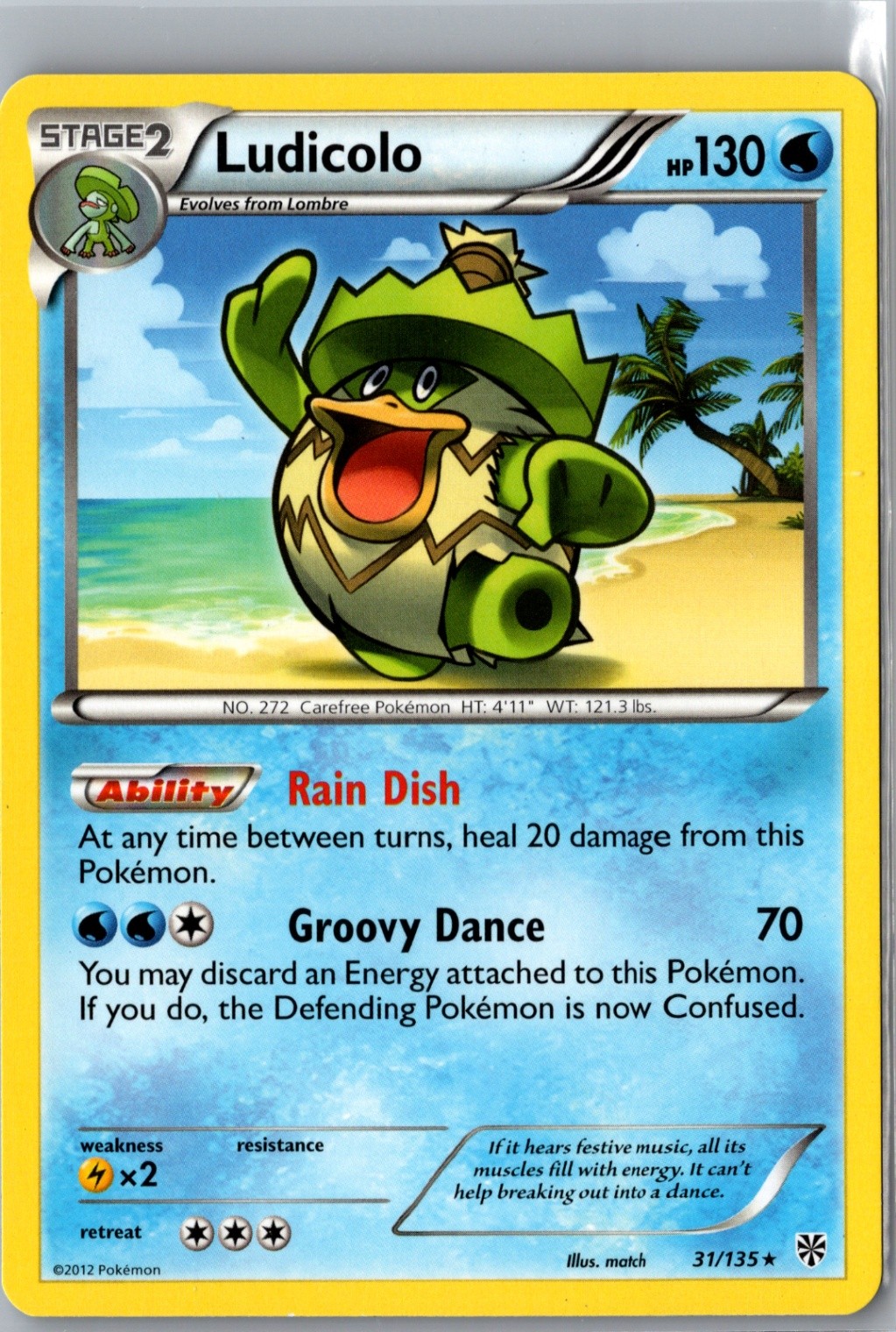 Ludicolo Rare Plasma Storm 31/135 LP