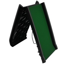 Sturdy Folding Dog Ramp with Side Rails  Rubber Feet 150 lb Limit