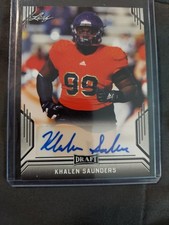 2019 Leaf Draft Kahlen Saunders #BA-KS3 Signature Card RC Auto