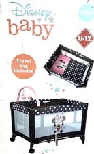 Disney Baby 3D Ultra Play Yard, Peeking Minnie with Bassinet and Storage Bag