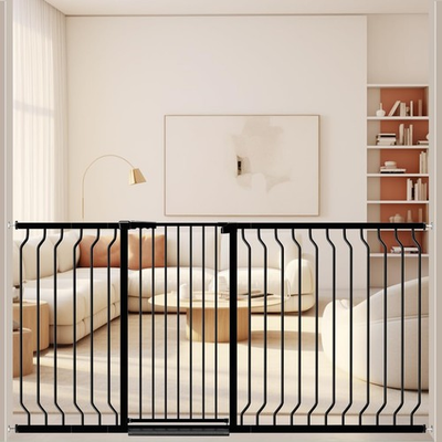 #ad Extra Tall 40.55quot; Baby Gate 57.48 74.4quot; Wide Pressure Mounted Walk Through Sw... $261.74