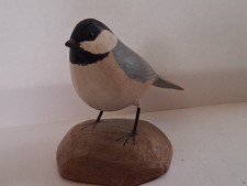 George Winters Miniature Bird Carving Blk Capped Chickadee Abercrombie & Fitch