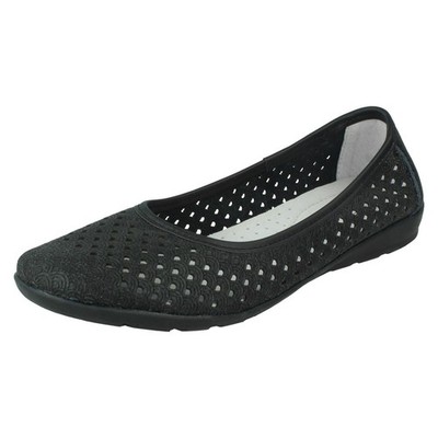 Damen Eaze Synthetik Slipper Freizeit Ballerinas