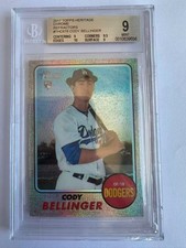 2017 Topps Heritage Chrome Refractors Cody Bellinger RC # THC678 BGS 9