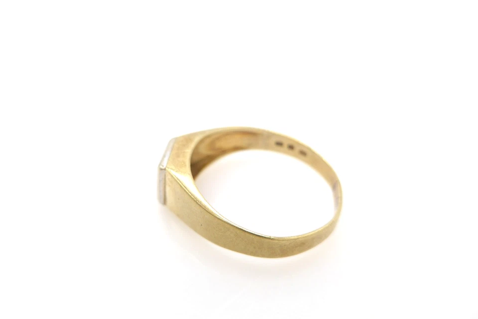 Größe 61 Ring 585 GOLD 14 Karat Bicolor bague anello Goldring Diamant G3005/25 - Bild 2 von 4