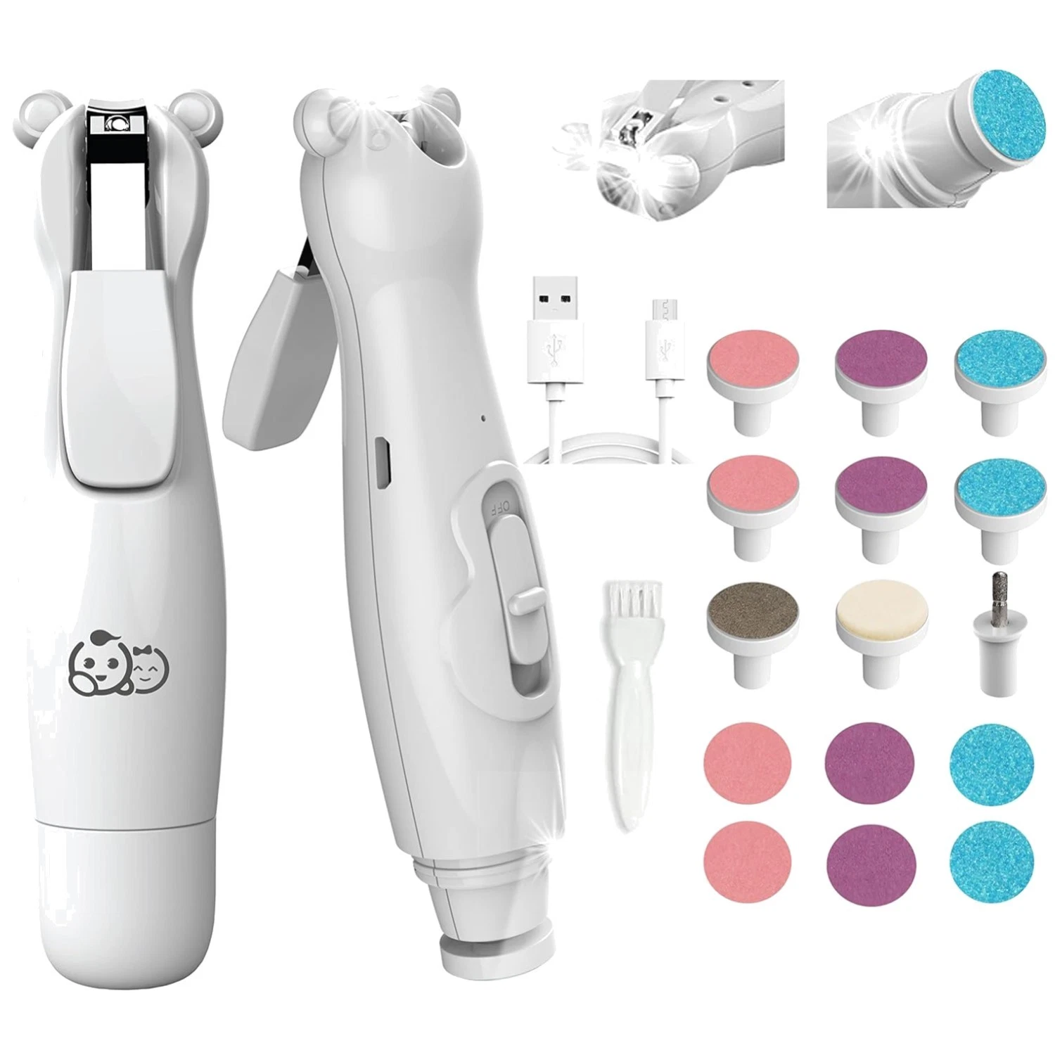 Electric Baby Nail Trimmer & Clipper Set, Rechargeable, 20pc
Opens in a new window or tab
