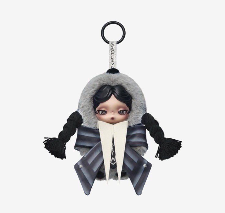 POP MART Skullpanda - Wednesday Plush Nevermore Academy Uniform Version