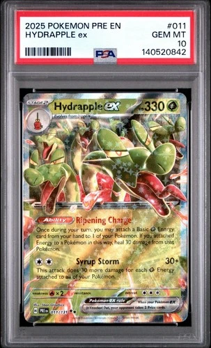 2025 Pokemon Prismatic Evolutions Hydrapple EX #011 PSA 10 GEM MINT