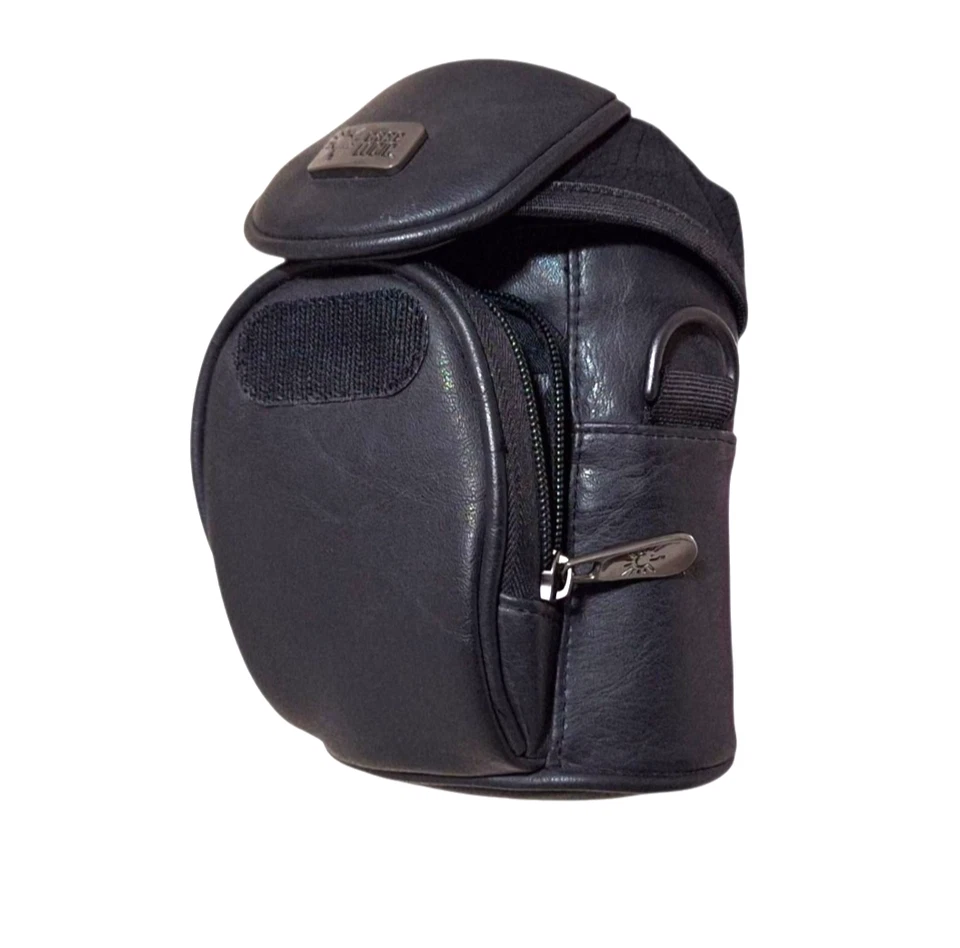 Case Logic DC52 Compact Camera Bag Weather-Resistant Black Faux Leather - Image 4 of 4