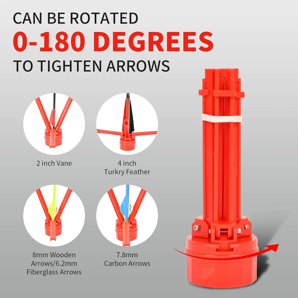 Plantilla de tiro con arco y kit removedor - herramienta de flecha de torre de hélice ajustable  Foto 2 de 4