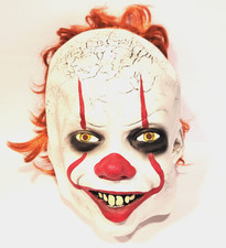 Pennywise It Chapter Two Stephen King Halloween Costume Latex Mask Adult