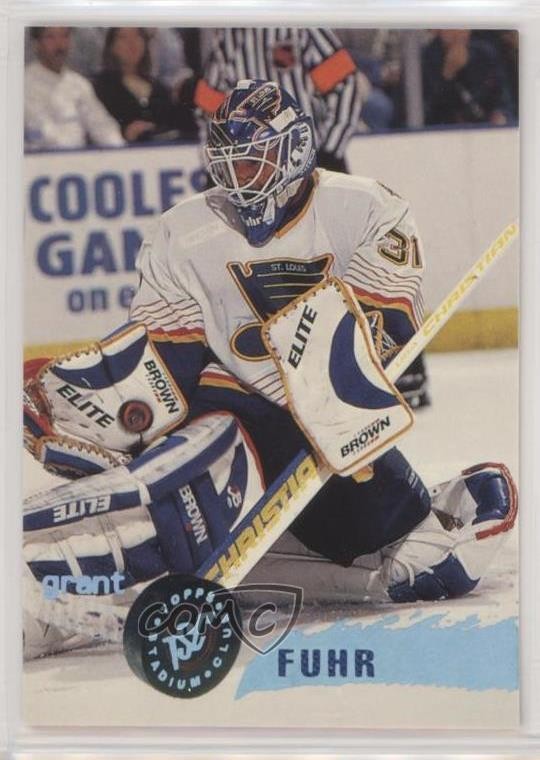 1995-96 Topps Stadium Club Grant Fuhr #24 HOF 0a4