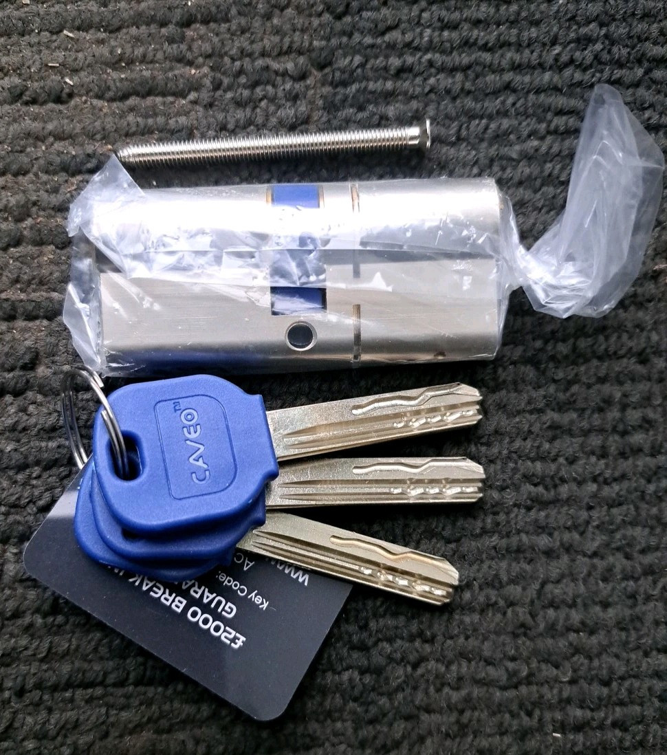 Break Secure Double Euro Cylinder 90mm 45-45 (E40/10/40) Caveo CV50004 3*