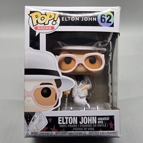 Elton John Greatest Hits #62 ~ Funko Pop Rocks in Protector (Damaged)