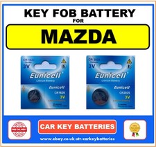 Key Fob Battery Mazda MX-5 2005-2015 NC Model CR1620 & CR2025 Twin Pack