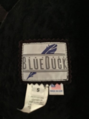 Blueduck Burgundy Shearling Coat Size S - Picture 4 of 4