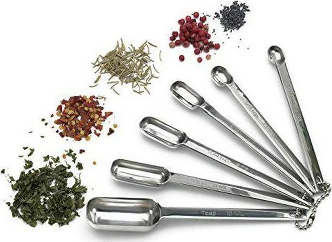 RSVP International Endurance Stainless Steel Spice Measuring Spoons, Set Of 6 | - Image 2 of 4