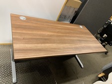 Walnut 800mm Deep Cantilever Leg Straight Office Desk in 6 Sizes