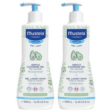 Mustela Baby Gentle Cleansing Gel - Baby Hair  Body Wash - with Natural Avocado