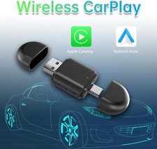 WININMETA 2 IN 1 WIRELESS CARPLAY ADAPTER, PLUG  PLAY MAGIC LINK - BLACK