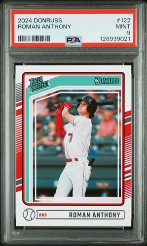 2024 Panini Donruss - Rated Prospects Roman Anthony #122 (RC) PSA 9