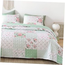 Quilt Sets Size Floral Quilt Set 3 Pieces Bedding Set Bedspreads Queen Green
