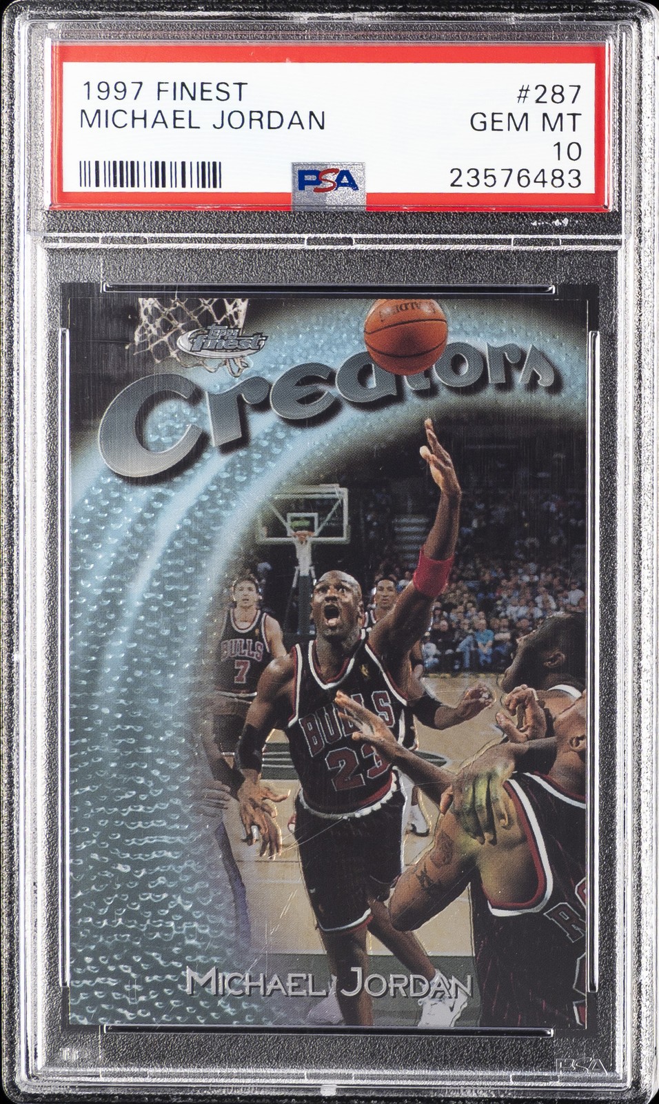 Michael Jordan 1997 Topps Finest #287 Silver - Base (No Coating