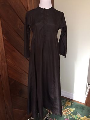 chocolate brown tunic dress Plisse Tunic with Waist Tie main image 1