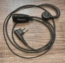 C Shape Ear Hook C Style Earpiece Headset PTT Mic for Motorola 2 Way Radio 2 Pin