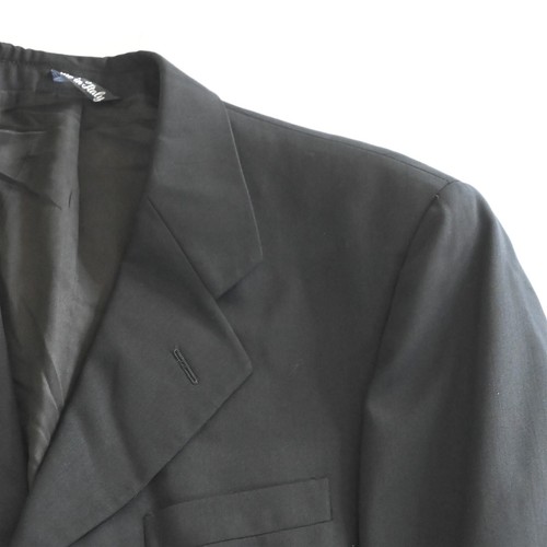 Vtg Vito Rufolo 40S 34x30 Black Lessona Super 100s Wool Mens Jacket Pants Suit - Picture 2 of 24