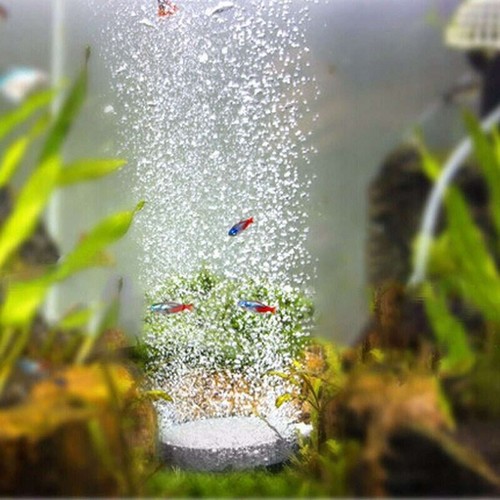 Air Bubble Disk Stone Aquarium Aerator Fish Tank Pump Hydroponics Oxygen 107mm - Picture 6 of 9