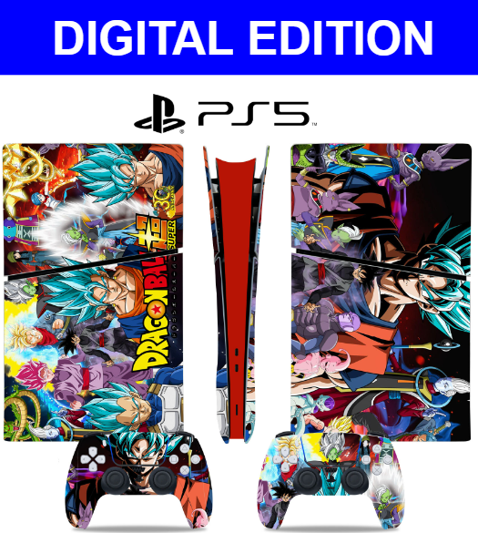 Sticker Skin for PS5 Slim DIGITAL EDITION  Wrap Vinyl + Controller