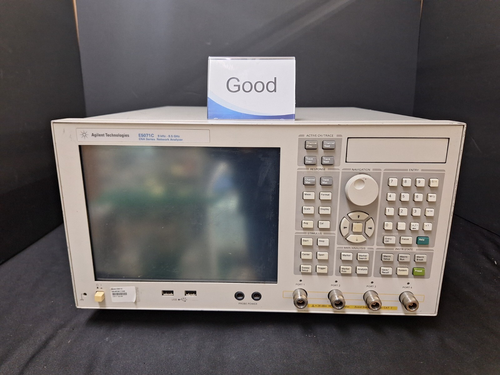 Agilent E5071C: Network Analyzer, 9kHz-8.5GHz, W/Opt. 480 1E5 019 WinXP ...